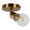 GLOBOSTAR® SARA 00846 Μοντέρνο Φωτιστικό Οροφής με Ντουί 1 x E27 AC 220-240V IP20 - Μπρούτζινο - Μ10 x Π10 x Υ10.3cm