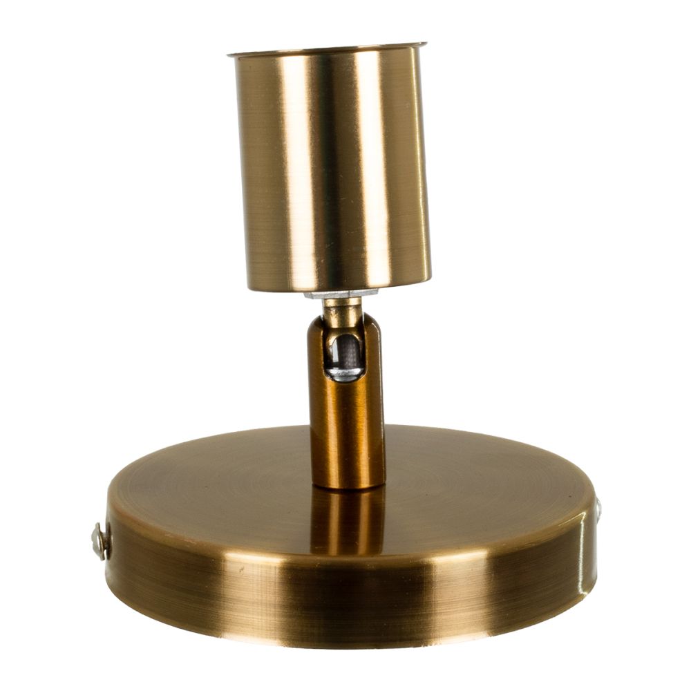 GLOBOSTAR® SARA 00846 Μοντέρνο Φωτιστικό Οροφής με Ντουί 1 x E27 AC 220-240V IP20 - Μπρούτζινο - Μ10 x Π10 x Υ10.3cm