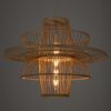 GLOBOSTAR® BALI 00862 Boho Κρεμαστό Φωτιστικό Οροφής με Ντουί 1 x E27 AC 220-240V IP20 - Μπεζ - Μ60 x Π60 x Υ45cm