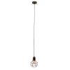 GLOBOSTAR® CAGE 00866 Vintage Κρεμαστό Φωτιστικό Οροφής με Ντουί 1 x E27 AC 220-240V IP20 - Χάλκινο - Μ15 x Π15 x Υ22cm