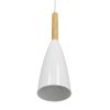 GLOBOSTAR® DILLON 00876 Μοντέρνο Κρεμαστό Φωτιστικό Οροφής με Ντουί 1 x E27 AC 220-240V IP20 - Λευκό & Μπεζ - Μ11 x Π11 x Υ36cm