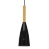 GLOBOSTAR® DILLON 00877 Μοντέρνο Κρεμαστό Φωτιστικό Οροφής με Ντουί 1 x E27 AC 220-240V IP20 - Μαύρο - Μ11 x Π11 x Υ36cm