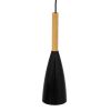 GLOBOSTAR® DILLON 00877 Μοντέρνο Κρεμαστό Φωτιστικό Οροφής με Ντουί 1 x E27 AC 220-240V IP20 - Μαύρο - Μ11 x Π11 x Υ36cm