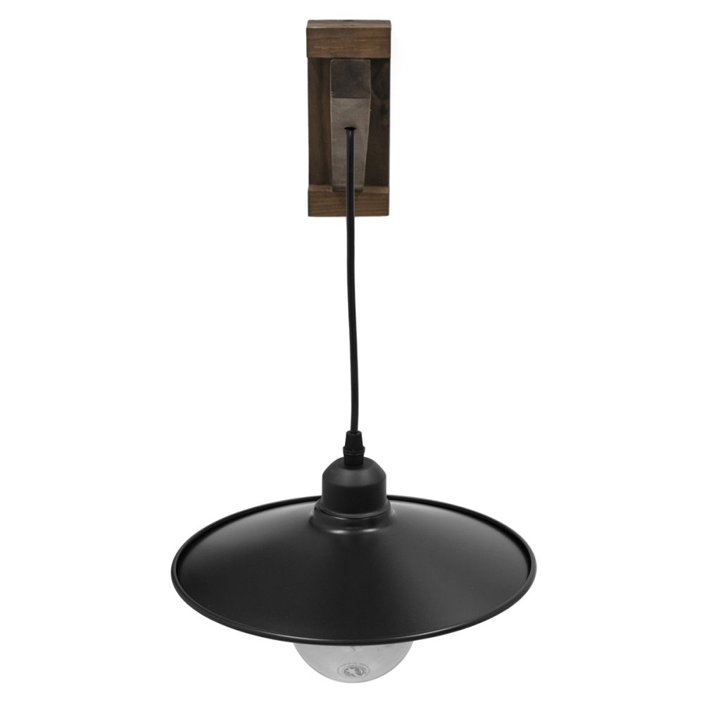 GLOBOSTAR® JONAS 00882 Vintage Φωτιστικό Τοίχου - Απλίκα με Ντουί 1 x E27 AC 220-240V IP20 - Καφέ & Μαύρο - Μ26 x Π50 x Υ50cm