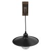 GLOBOSTAR® JONAS 00882 Vintage Φωτιστικό Τοίχου - Απλίκα με Ντουί 1 x E27 AC 220-240V IP20 - Καφέ & Μαύρο - Μ26 x Π50 x Υ50cm