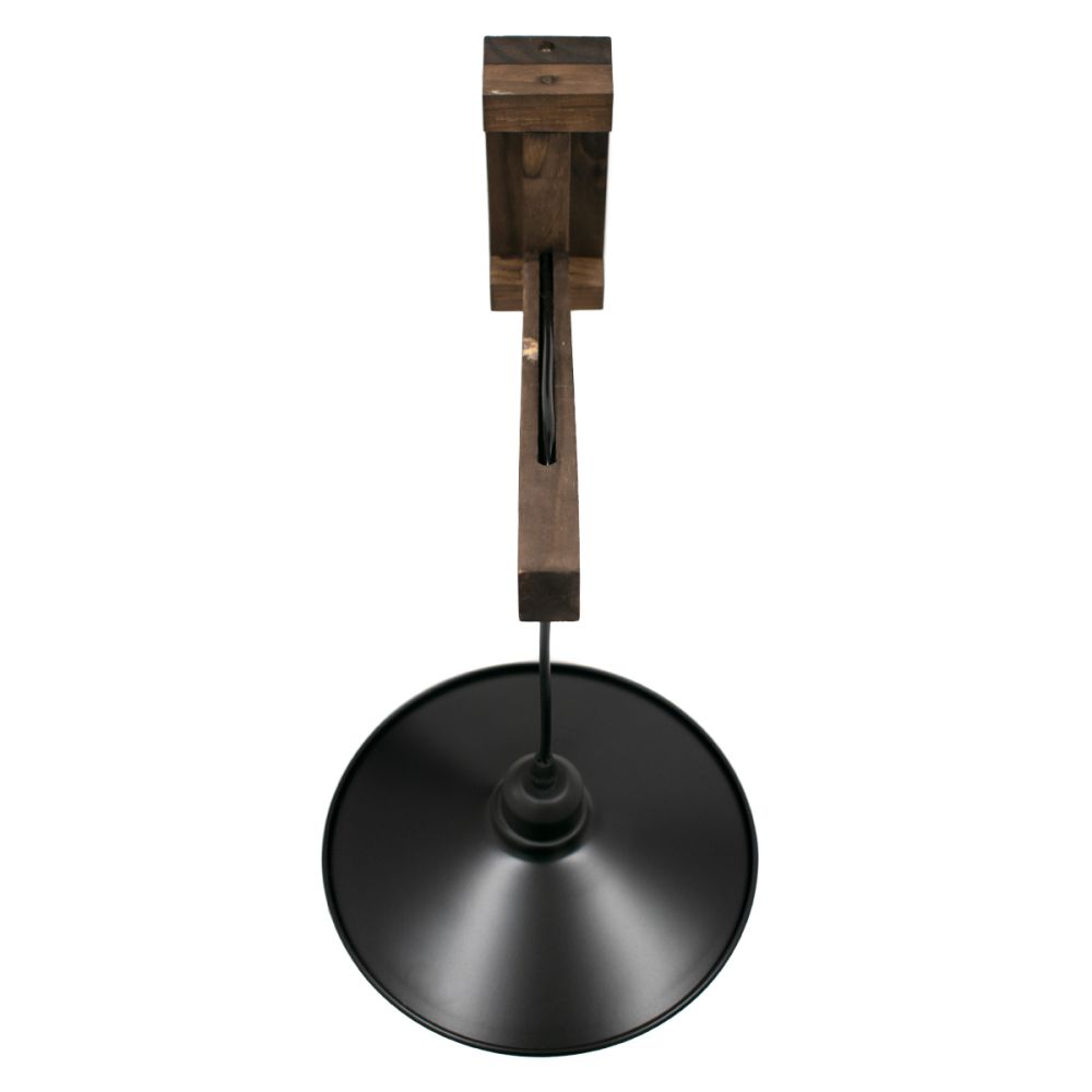 GLOBOSTAR® JONAS 00882 Vintage Φωτιστικό Τοίχου - Απλίκα με Ντουί 1 x E27 AC 220-240V IP20 - Καφέ & Μαύρο - Μ26 x Π50 x Υ50cm