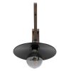 GLOBOSTAR® JONAS 00882 Vintage Φωτιστικό Τοίχου - Απλίκα με Ντουί 1 x E27 AC 220-240V IP20 - Καφέ & Μαύρο - Μ26 x Π50 x Υ50cm