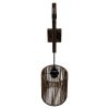 GLOBOSTAR® CASTI 00887 Boho Φωτιστικό Τοίχου - Απλίκα με Ντουί 1 x E27 AC 220-240V IP20 - Καφέ - Μ18 x Π30 x Υ75cm