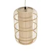 GLOBOSTAR® HIBISCUS 00893 Boho Κρεμαστό Φωτιστικό Οροφής με Ντουί 1 x E27 AC 220-240V IP20 - Μπεζ - Μ26 x Π26 x Υ38cm