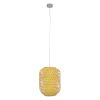 GLOBOSTAR® MAURITIUS 00899 Boho Κρεμαστό Φωτιστικό Οροφής με Ντουί 1 x E27 AC 220-240V IP20 - Μπεζ - Μ30 x Π30 x Υ40cm