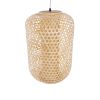 GLOBOSTAR® MAURITIUS 00901 Boho Κρεμαστό Φωτιστικό Οροφής με Ντουί 1 x E27 AC 220-240V IP20 - Μπεζ - Μ40 x Π40 x Υ60cm