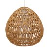 GLOBOSTAR® JJENSON 00911 Boho Κρεμαστό Φωτιστικό Οροφής με Ντουί 1 x E27 AC 220-240V IP20 - Μπεζ - Μ35 x Π35 x Υ35cm