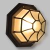 GLOBOSTAR® RUBY 00912 Vintage Φωτιστικό Οροφής με Ντουί 1 x E27 AC 220-240V IP20 - Μαύρο & Λευκό - Μ27 x Π27 x Υ12cm