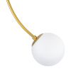 GLOBOSTAR® DRIZZLE 00921 Μοντέρνο Φωτιστικό Οροφής με Ντουί 1 x E27 AC 220-240V IP20 - Λευκό & Χρυσό - Μ15 x Π15 x Υ100cm