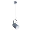 GLOBOSTAR® HAZEL 00925 Μοντέρνο Κρεμαστό Φωτιστικό Οροφής με Ντουί 1 x E27 AC 220-240V IP20 - Γκρι & Χρυσό - Μ12 x Π12 x Υ27cm