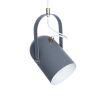 GLOBOSTAR® HAZEL 00925 Μοντέρνο Κρεμαστό Φωτιστικό Οροφής με Ντουί 1 x E27 AC 220-240V IP20 - Γκρι & Χρυσό - Μ12 x Π12 x Υ27cm