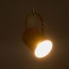GLOBOSTAR® HAZEL 00926 Μοντέρνο Κρεμαστό Φωτιστικό Οροφής με Ντουί 1 x E27 AC 220-240V IP20 - Πορτοκαλί & Χρυσό - Μ12 x Π12 x Υ27cm