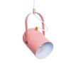 GLOBOSTAR® HAZEL 00929 Μοντέρνο Κρεμαστό Φωτιστικό Οροφής με Ντουί 1 x E27 AC 220-240V IP20 - Ροζ & Χρυσό - Μ12 x Π12 x Υ27cm