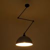 GLOBOSTAR® LOTUS 00937 Μοντέρνο Φωτιστικό Οροφής με Ντουί 1 x E27 AC 220-240V IP20 - Γκρι & Μαύρο - Μ30 x Π30 x Υ21cm