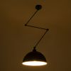 GLOBOSTAR® LOTUS 00939 Μοντέρνο Φωτιστικό Οροφής με Ντουί 1 x E27 AC 220-240V IP20 - Μαύρο - Μ30 x Π30 x Υ21cm