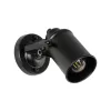 GLOBOSTAR® JAKE 00948 Μοντέρνο Φωτιστικό Τοίχου - Απλίκα με Ντουί 1 x E27 AC 220-240V IP20 - Μαύρο - Μ9 x Π22 x Y22cm