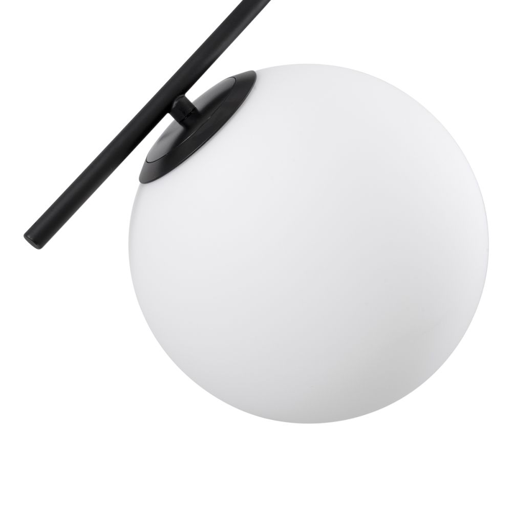 GLOBOSTAR® MONROE 00952 Μοντέρνο Κρεμαστό Φωτιστικό Οροφής με Ντουί 3 x E27 AC 220-240V IP20 - Μαύρο & Λευκό - Μ60 x Π60 x Υ50cm