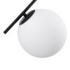 GLOBOSTAR® MONROE 00952 Μοντέρνο Κρεμαστό Φωτιστικό Οροφής με Ντουί 3 x E27 AC 220-240V IP20 - Μαύρο & Λευκό - Μ60 x Π60 x Υ50cm