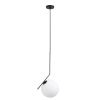 GLOBOSTAR® MONROE 00957 Μοντέρνο Κρεμαστό Φωτιστικό Οροφής με Ντουί 1 x E27 AC 220-240V IP20 - Μαύρο & Λευκό - Μ30 x Π30 x Υ75cm