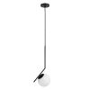 GLOBOSTAR® MONROE 00959 Μοντέρνο Κρεμαστό Φωτιστικό Οροφής με Ντουί 1 x E27 AC 220-240V IP20 - Μαύρο & Λευκό - Μ15 x Π15 x Υ49cm