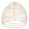 GLOBOSTAR® MALIBU 00965 Boho Κρεμαστό Φωτιστικό Οροφής με Ντουί 1 x E27 AC 220-240V IP20 - Μπεζ - Μ100 x Π100 x Y86cm