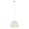 GLOBOSTAR® MALIBU 00968 Boho Κρεμαστό Φωτιστικό Οροφής με Ντουί 1 x E27 AC 220-240V IP20 - Μπεζ - Μ40 x Π40 x Υ35cm