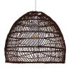 GLOBOSTAR® MALIBU 00970 Boho Κρεμαστό Φωτιστικό Οροφής με Ντουί 1 x E27 AC 220-240V IP20 - Καφέ - Μ40 x Π40 x Υ35cm