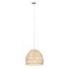 GLOBOSTAR® MALIBU 00973 Boho Κρεμαστό Φωτιστικό Οροφής με Ντουί 1 x E27 AC 220-240V IP20 - Μπεζ - Μ40 x Π40 x Υ35cm