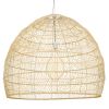GLOBOSTAR® MALIBU 00974 Boho Κρεμαστό Φωτιστικό Οροφής με Ντουί 1 x E27 AC 220-240V IP20 - Μπεζ - Μ100 x Π100 x Y86cm