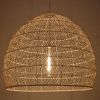 GLOBOSTAR® MALIBU 00974 Boho Κρεμαστό Φωτιστικό Οροφής με Ντουί 1 x E27 AC 220-240V IP20 - Μπεζ - Μ100 x Π100 x Y86cm