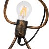 GLOBOSTAR® LITTLE MAN 00979 Μοντέρνο Κρεμαστό Φωτιστικό Οροφής με Ντουί 3 x E27 AC 220-240V IP20 - Χάλκινο - Μ70 x Π10 x Υ105cm
