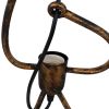 GLOBOSTAR® LITTLE MAN 00979 Μοντέρνο Κρεμαστό Φωτιστικό Οροφής με Ντουί 3 x E27 AC 220-240V IP20 - Χάλκινο - Μ70 x Π10 x Υ105cm