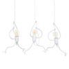 GLOBOSTAR® FIGURE 10000981 Παιδικό Κρεμαστό Φωτιστικό Οροφής με Ντουί 3 x E27 AC 220-240V IP20 - Λευκό - Μ70 x Π10 x Υ105cm