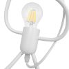 GLOBOSTAR® FIGURE 10000981 Παιδικό Κρεμαστό Φωτιστικό Οροφής με Ντουί 3 x E27 AC 220-240V IP20 - Λευκό - Μ70 x Π10 x Υ105cm