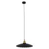GLOBOSTAR® MARGI 00982 Vintage Κρεμαστό Φωτιστικό Οροφής με Ντουί 1 x E27 AC 220-240V IP20 - Μαύρο & Χρυσό - Μ40 x Π40 x Y15cm