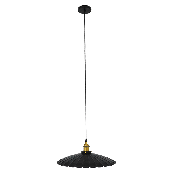 GLOBOSTAR® MARGI 00982 Vintage Κρεμαστό Φωτιστικό Οροφής με Ντουί 1 x E27 AC 220-240V IP20 - Μαύρο & Χρυσό - Μ40 x Π40 x Y15cm