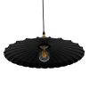 GLOBOSTAR® MARGI 00982 Vintage Κρεμαστό Φωτιστικό Οροφής με Ντουί 1 x E27 AC 220-240V IP20 - Μαύρο & Χρυσό - Μ40 x Π40 x Y15cm
