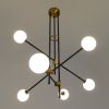 GLOBOSTAR® VELVET 00994 Μοντέρνο Κρεμαστό Φωτιστικό Οροφής με Ντουί 6 x G9 AC 220-240V IP20 - Πολύχρωμο - Μ80 x Π80 x Υ85cm
