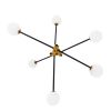 GLOBOSTAR® VELVET 00994 Μοντέρνο Κρεμαστό Φωτιστικό Οροφής με Ντουί 6 x G9 AC 220-240V IP20 - Πολύχρωμο - Μ80 x Π80 x Υ85cm