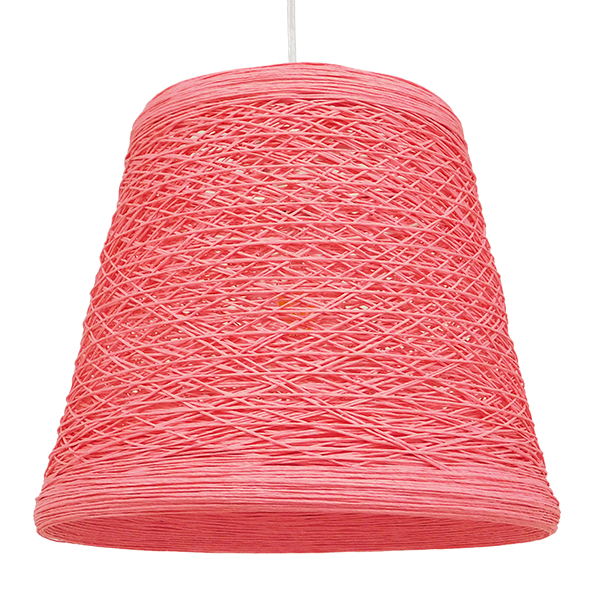 GLOBOSTAR® PLAYROOM 00996 Vintage Κρεμαστό Φωτιστικό Οροφής με Ντουί 1 x E27 AC 220-240V IP20 - Ροζ - Μ32 x Π32 x Υ27cm