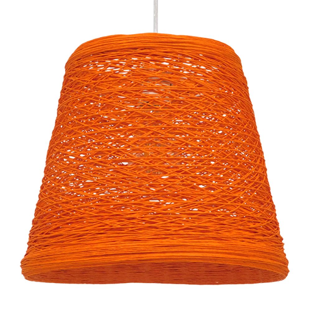 GLOBOSTAR® PLAYROOM 00997 Vintage Κρεμαστό Φωτιστικό Οροφής με Ντουί 1 x E27 AC 220-240V IP20 - Πορτοκαλί - Μ32 x Π32 x Υ27cm