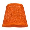 GLOBOSTAR® PLAYROOM 00997 Vintage Κρεμαστό Φωτιστικό Οροφής με Ντουί 1 x E27 AC 220-240V IP20 - Πορτοκαλί - Μ32 x Π32 x Υ27cm