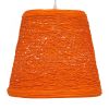 GLOBOSTAR® PLAYROOM 00997 Vintage Κρεμαστό Φωτιστικό Οροφής με Ντουί 1 x E27 AC 220-240V IP20 - Πορτοκαλί - Μ32 x Π32 x Υ27cm