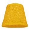 GLOBOSTAR® PLAYROOM 00998 Vintage Κρεμαστό Φωτιστικό Οροφής με Ντουί 1 x E27 AC 220-240V IP20 - Κίτρινο - Μ32 x Π32 x Υ27cm