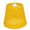 GLOBOSTAR® PLAYROOM 00998 Vintage Κρεμαστό Φωτιστικό Οροφής με Ντουί 1 x E27 AC 220-240V IP20 - Κίτρινο - Μ32 x Π32 x Υ27cm